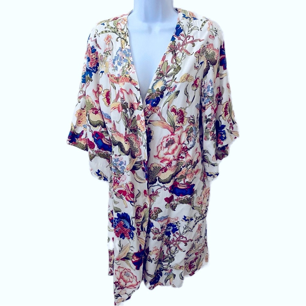 Elegant Floral Women's Kimono Robe